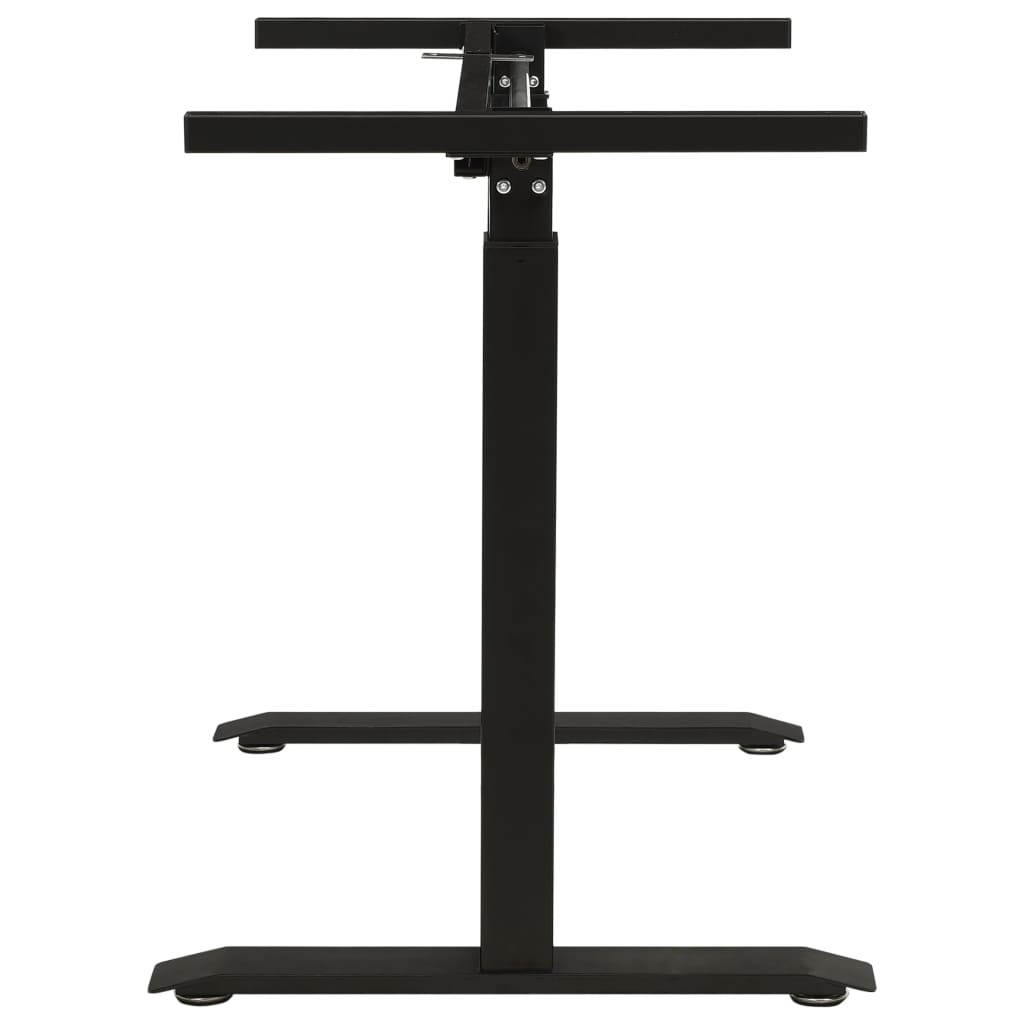 vidaXL Cadru de birou cu înălțime reglabilă manual, manivelă, negru vidaXL Cadru de birou cu înălțime reglabilă manual, manivelă, negru