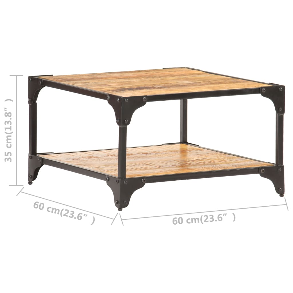 vidaXL Măsuță de cafea, 60 x 60 x 35 cm, lemn masiv de mango vidaXL Măsuță de cafea, 60 x 60 x 35 cm, lemn masiv de mango
