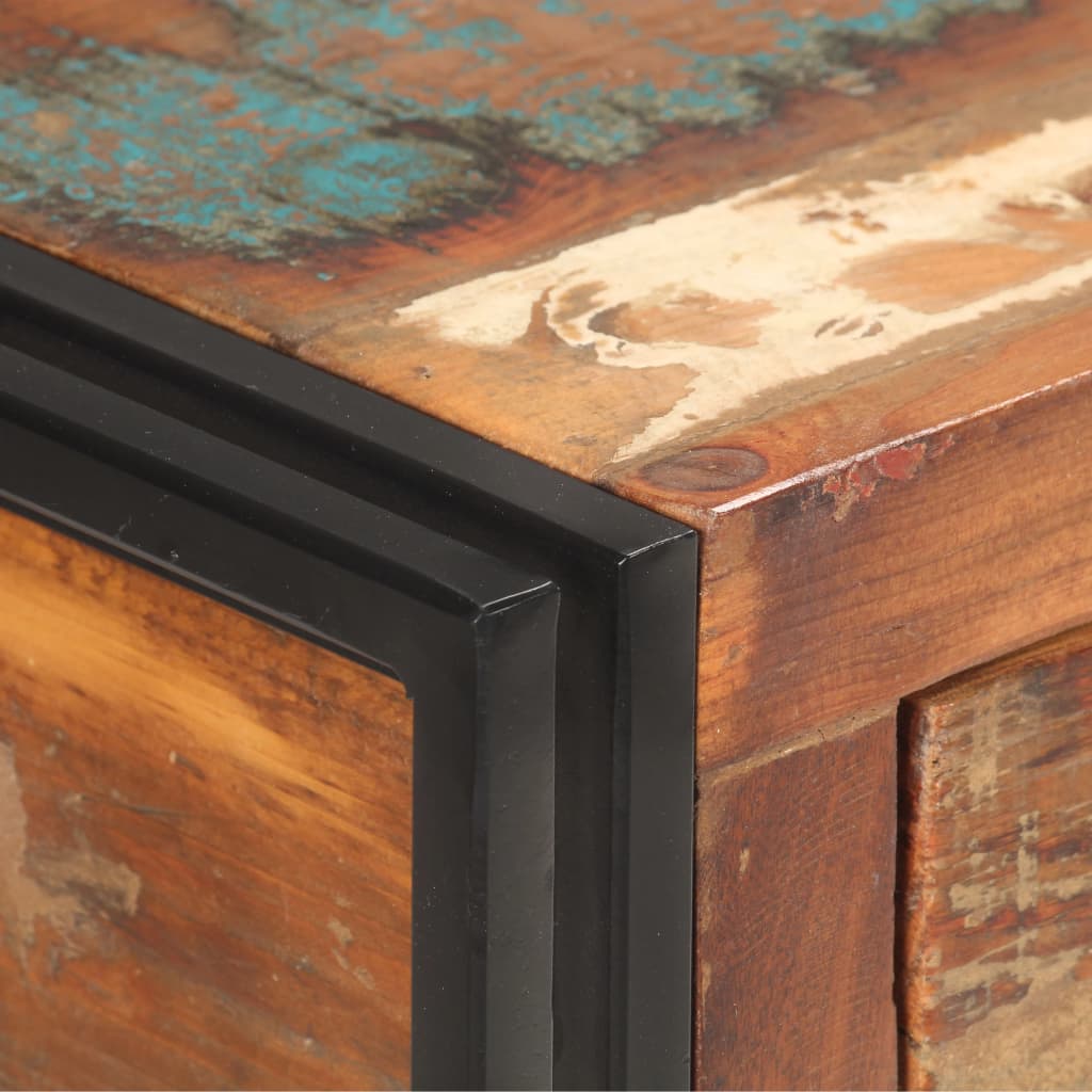 vidaXL Servantă, 120 x 30 x 75 cm, lemn masiv reciclat