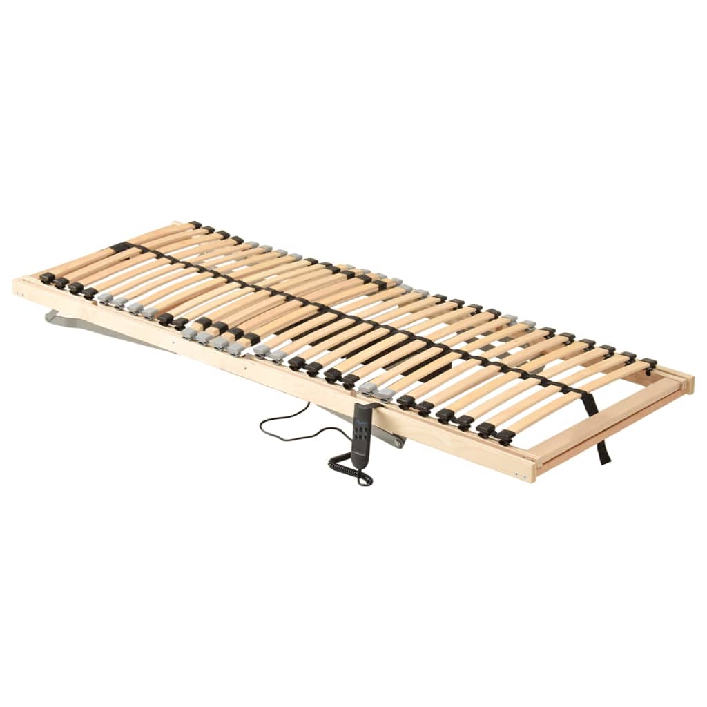 vidaXL Bază de pat electrică cu șipci, 28 șipci, 7 zone, 80 x 200 cm vidaXL Bază de pat electrică cu șipci, 28 șipci, 7 zone, 80 x 200 cm