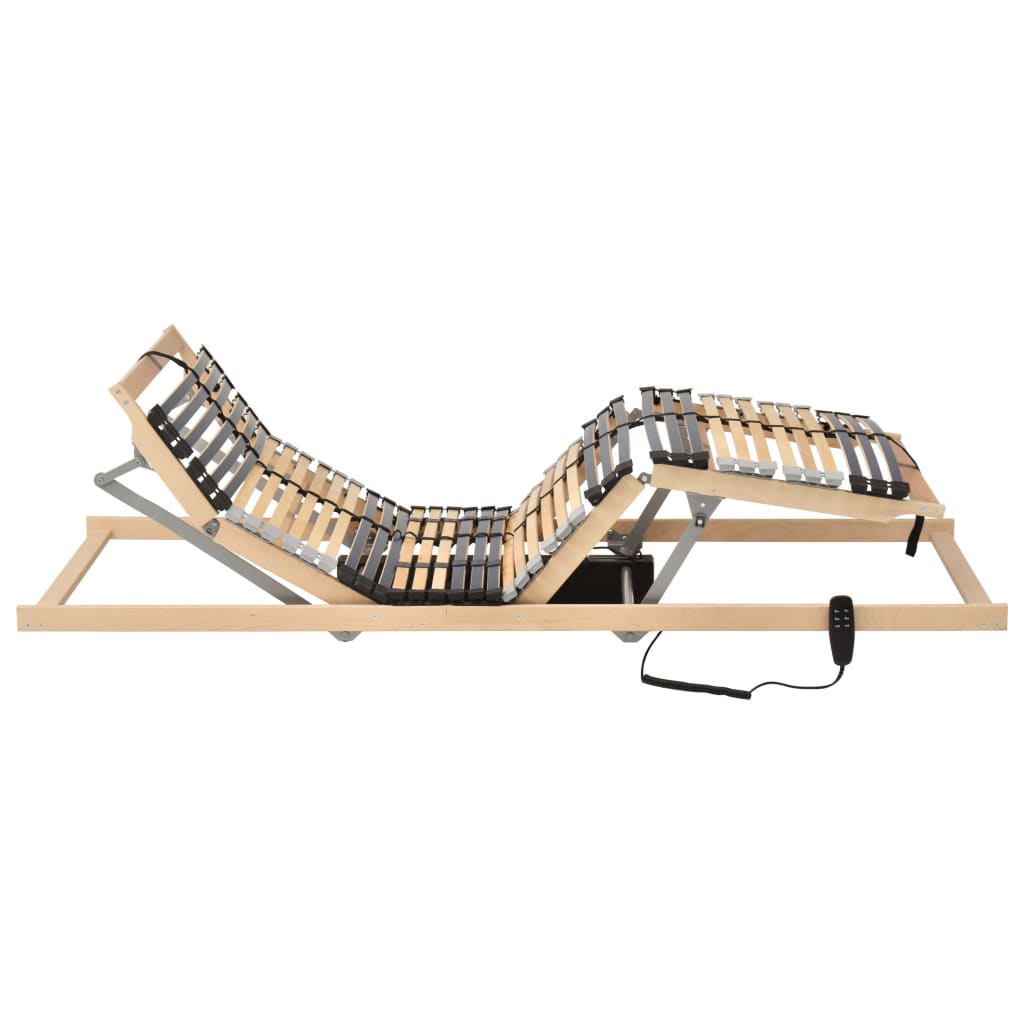 vidaXL Bază de pat electrică cu șipci, 42 șipci, 7 zone, 90 x 200 cm vidaXL Bază de pat electrică cu șipci, 42 șipci, 7 zone, 90 x 200 cm