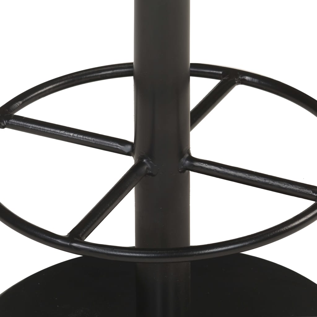 vidaXL Scaun de bar, maro, piele naturală vidaXL Scaun de bar, maro, piele naturală