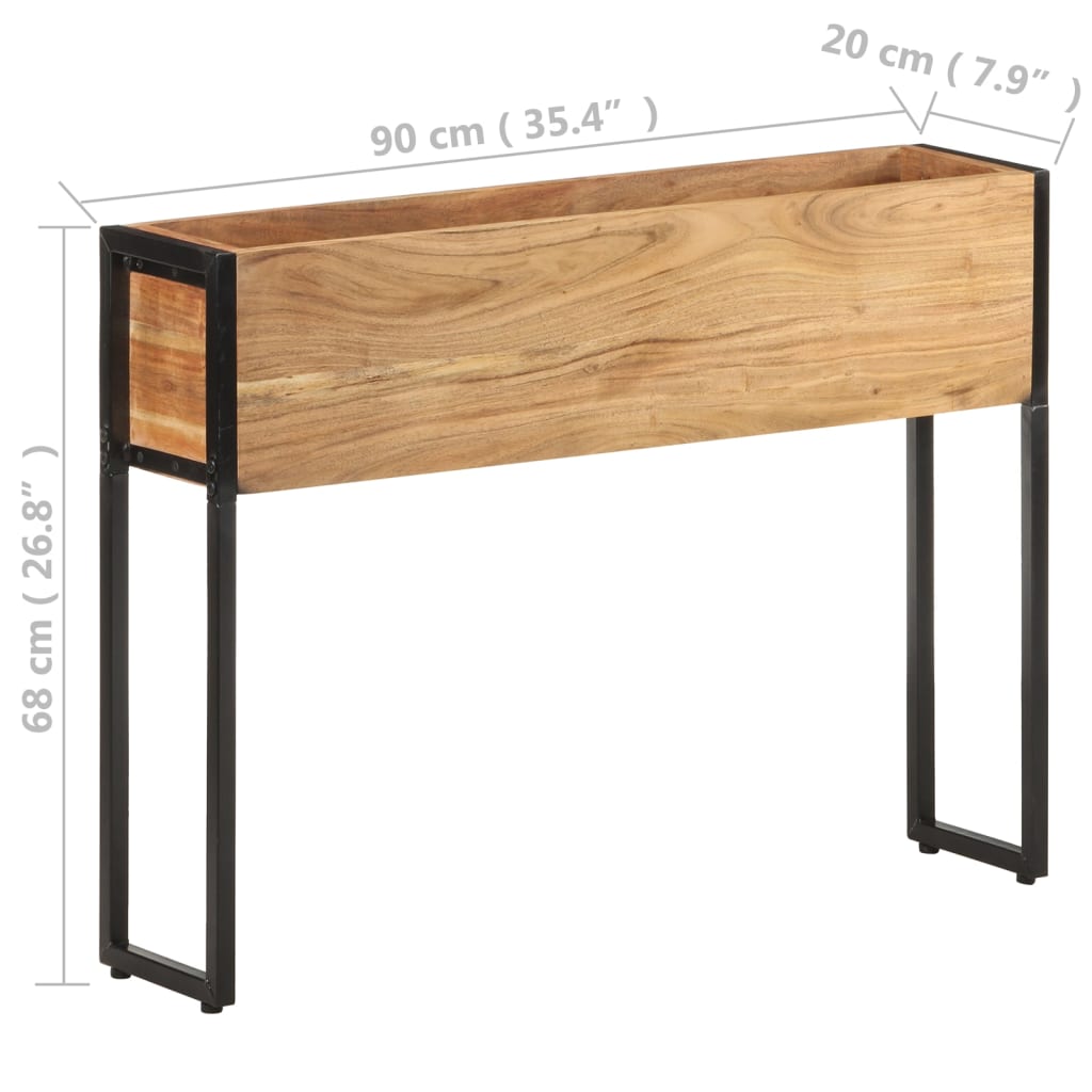 vidaXL Jardinieră, 90 x 20 x 68 cm, lemn masiv de acacia vidaXL Jardinieră, 90 x 20 x 68 cm, lemn masiv de acacia