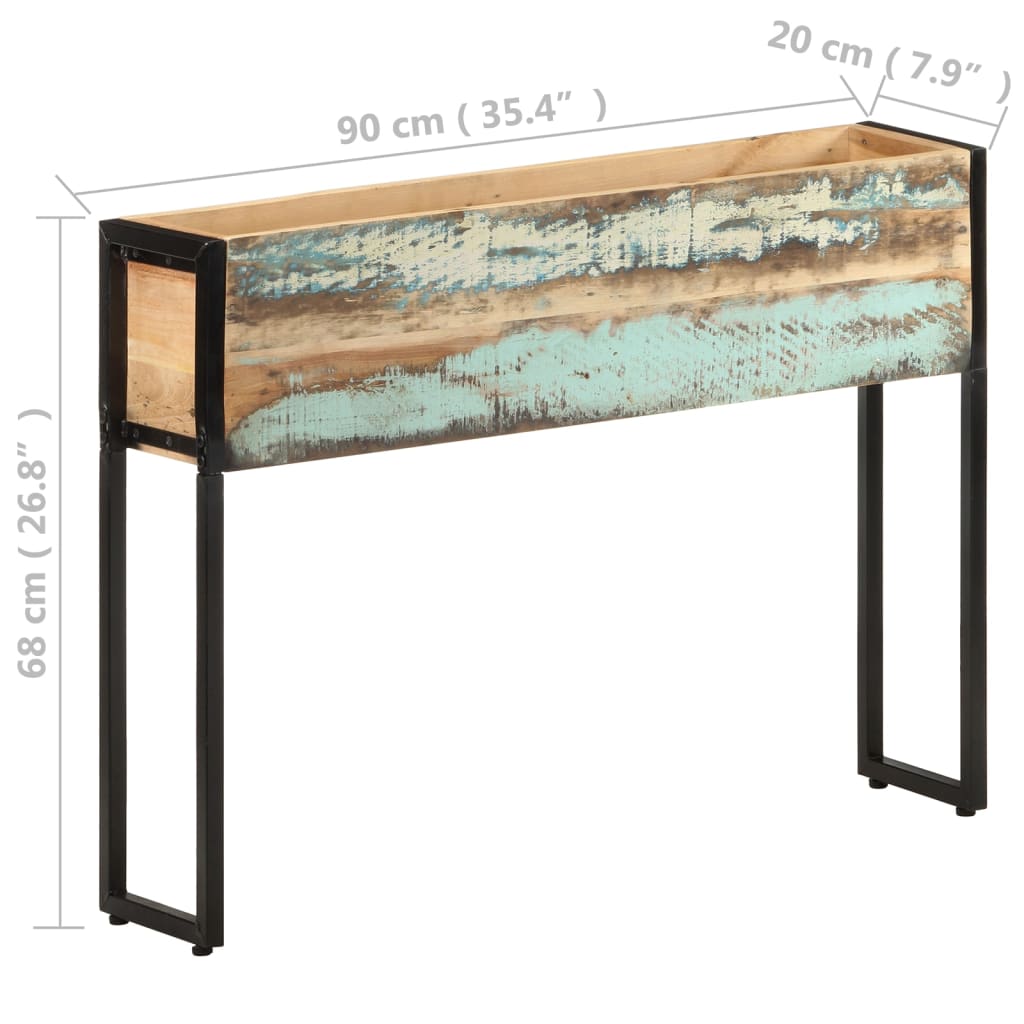 vidaXL Jardinieră, 90 x 20 x 68 cm, lemn masiv reciclat vidaXL Jardinieră, 90 x 20 x 68 cm, lemn masiv reciclat