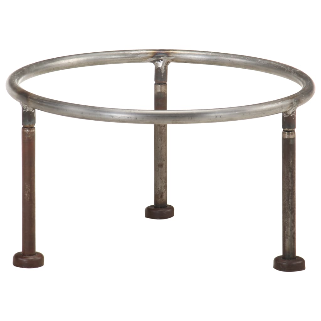 vidaXL Vatră de foc rustică, colorată, Ø 40 cm, fier