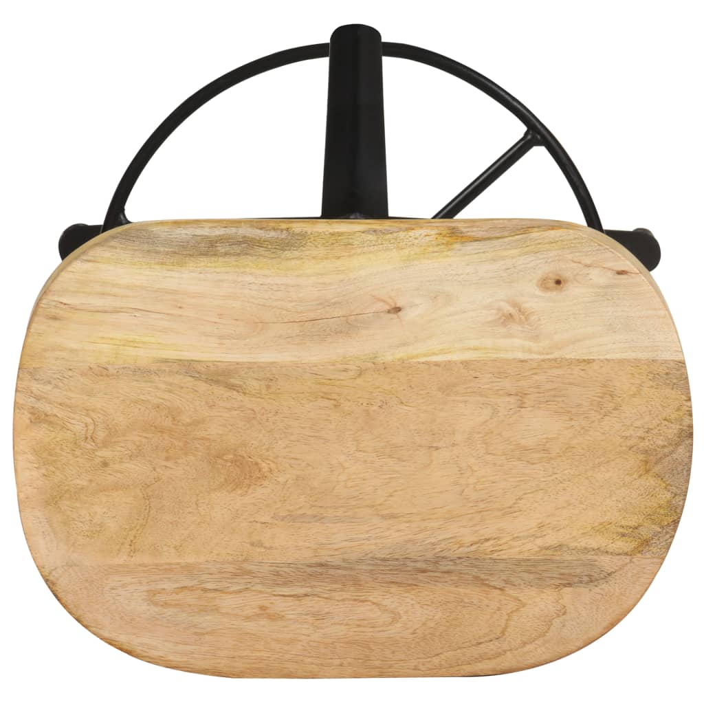 vidaXL Scaune de bar, 2 buc., 66 cm, lemn masiv de mango