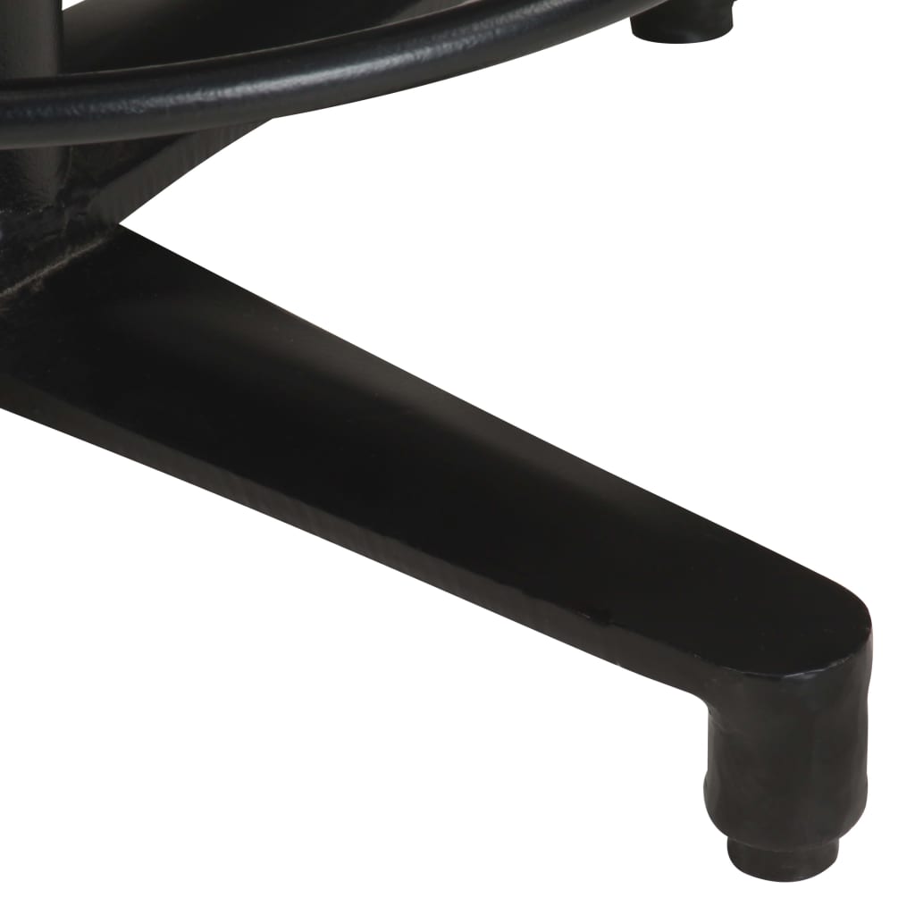 vidaXL Scaune de bar, 2 buc., 76 cm, piele naturală