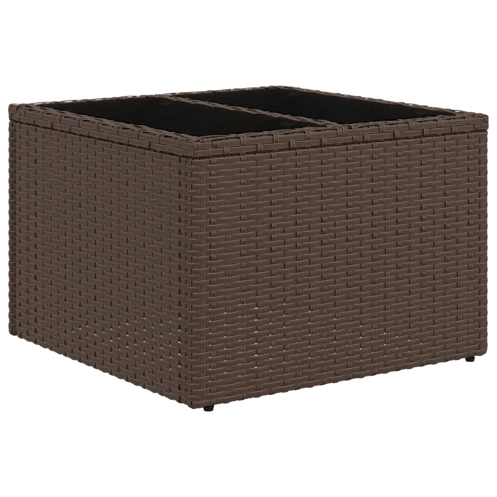 vidaXL Set canapele de grădină cu perne, 9 piese, maro, poliratan vidaXL Set canapele de grădină cu perne, 9 piese, maro, poliratan