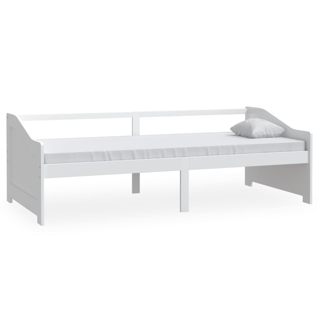 vidaXL Pat de zi cu 3 locuri, alb, 90x200 cm, lemn masiv de pin vidaXL Pat de zi cu 3 locuri, alb, 90x200 cm, lemn masiv de pin