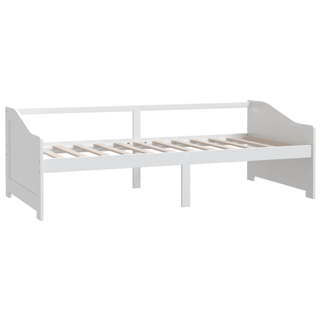 vidaXL Pat de zi cu 3 locuri, alb, 90x200 cm, lemn masiv de pin vidaXL Pat de zi cu 3 locuri, alb, 90x200 cm, lemn masiv de pin