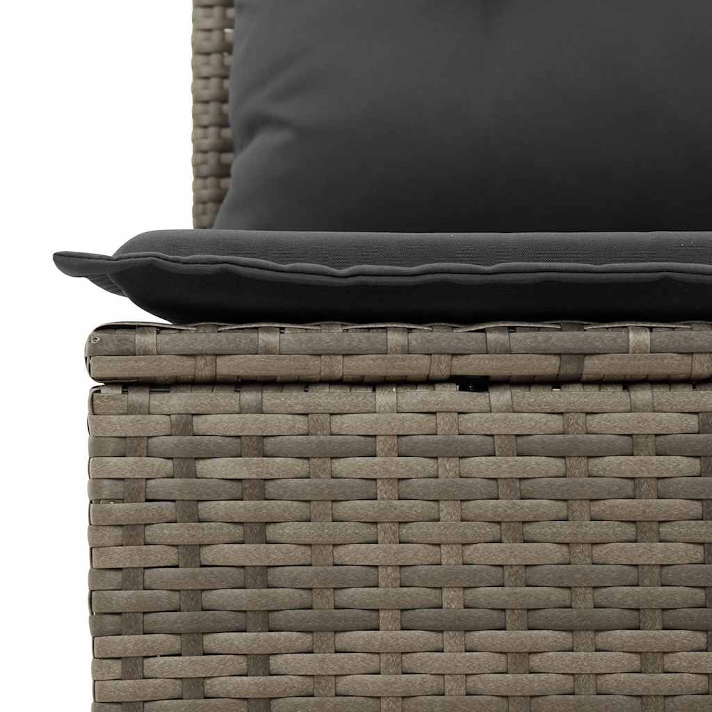 vidaXL Set mobilier de grădină cu perne, 8 piese gri deschis poliratan vidaXL Set mobilier de grădină cu perne, 8 piese gri deschis poliratan
