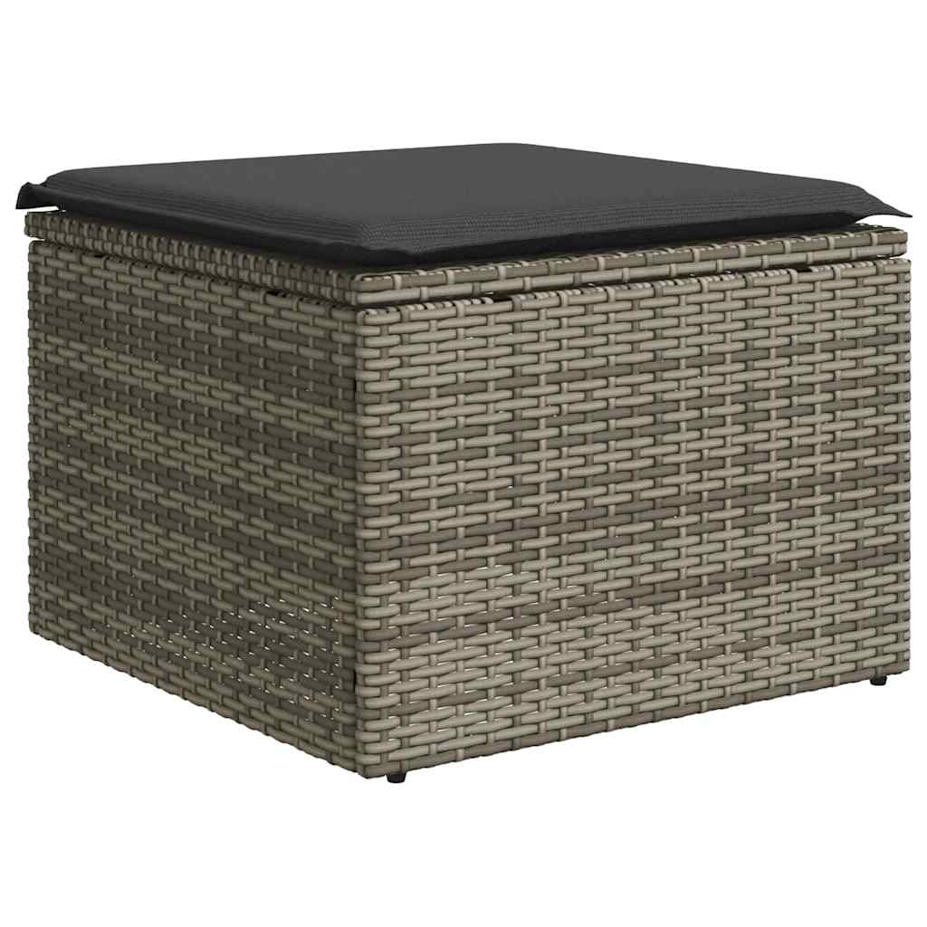 vidaXL Set mobilier de grădină cu perne, 8 piese gri deschis poliratan vidaXL Set mobilier de grădină cu perne, 8 piese gri deschis poliratan