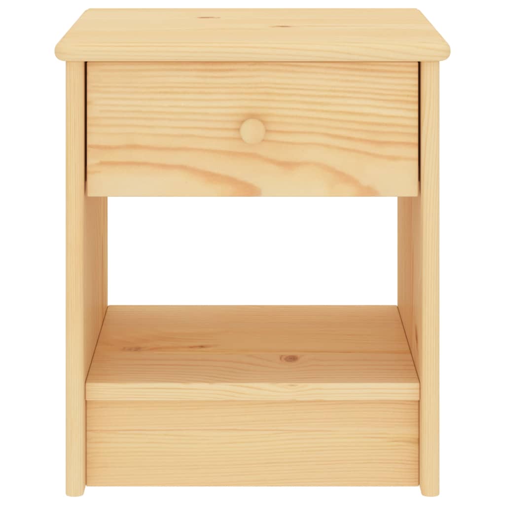 vidaXL Noptieră, natural, 35x30x40 cm, lemn masiv de pin