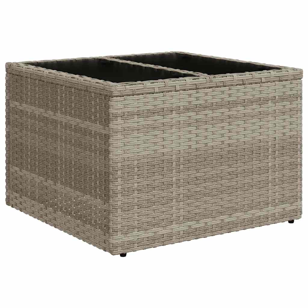 vidaXL Set canapele de grădină cu perne, 9 piese gri deschis poliratan vidaXL Set canapele de grădină cu perne, 9 piese gri deschis poliratan