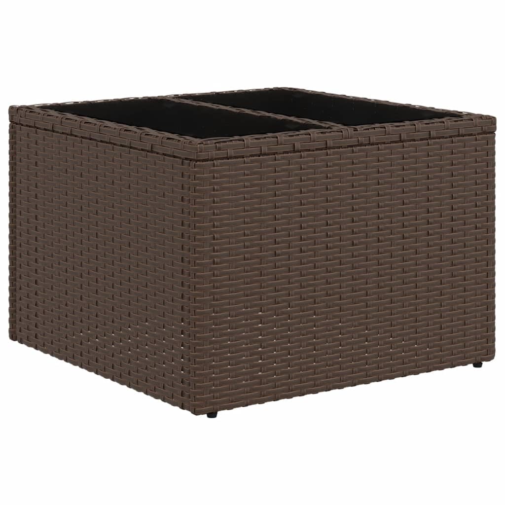 vidaXL Set canapele de grădină cu perne, 9 piese, maro, poliratan vidaXL Set canapele de grădină cu perne, 9 piese, maro, poliratan
