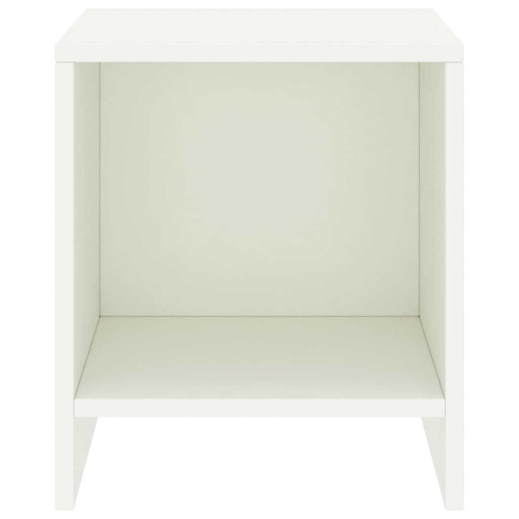 vidaXL Noptiere, 2 buc., alb, 35 x 30 x 40 cm, lemn masiv de pin