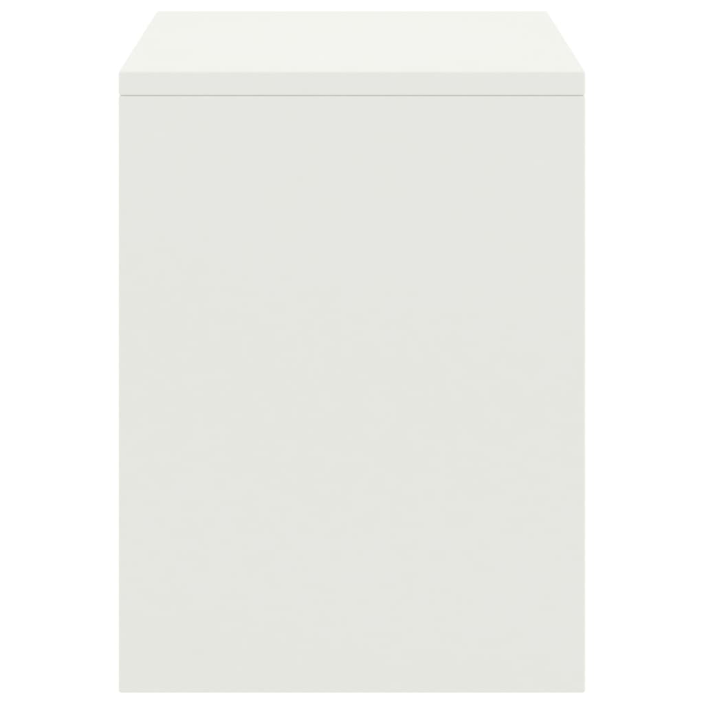 vidaXL Noptiere, 2 buc., alb, 35 x 30 x 40 cm, lemn masiv de pin