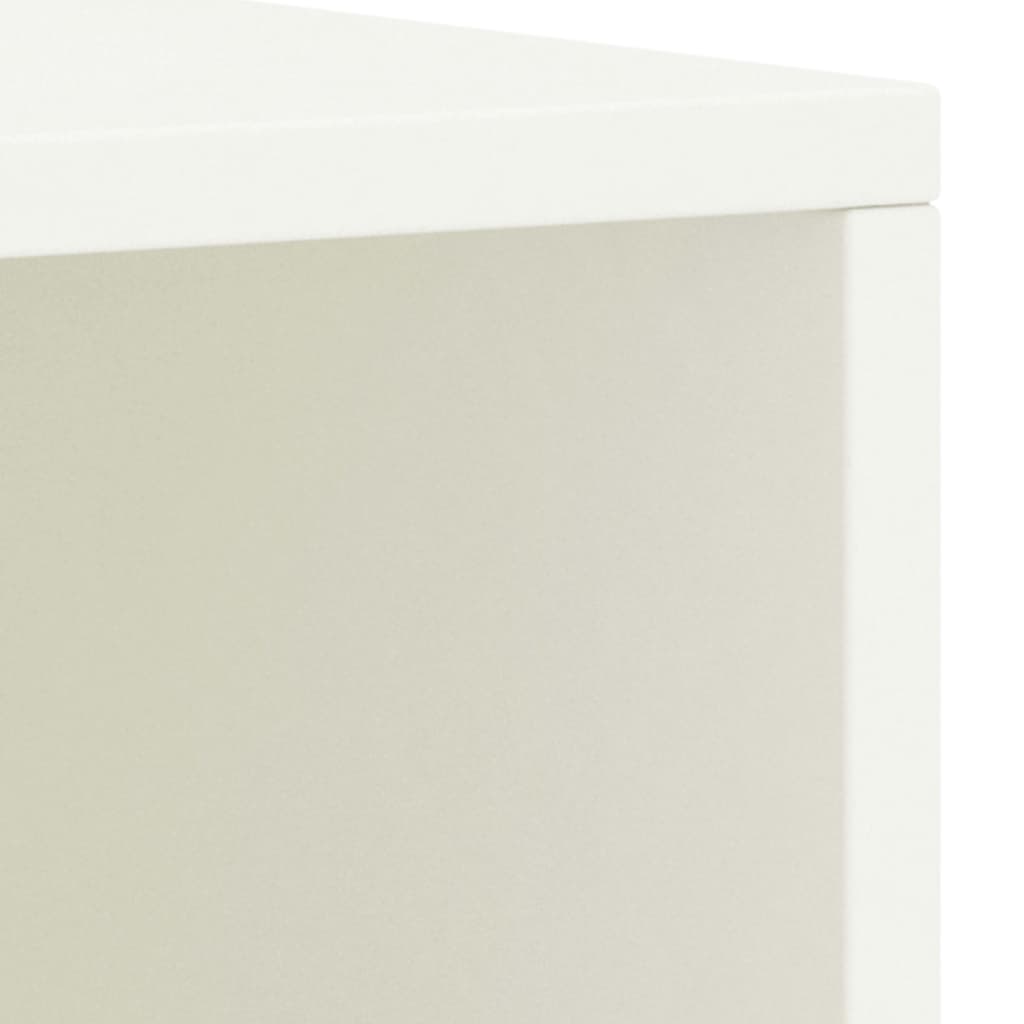 vidaXL Noptiere, 2 buc., alb, 35 x 30 x 40 cm, lemn masiv de pin