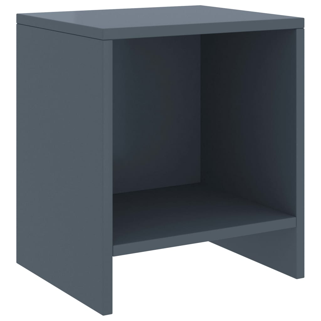 vidaXL Noptiere, 2 buc., gri deschis, 35 x 30 x 40 cm, lemn masiv pin vidaXL Noptiere, 2 buc., gri deschis, 35 x 30 x 40 cm, lemn masiv pin