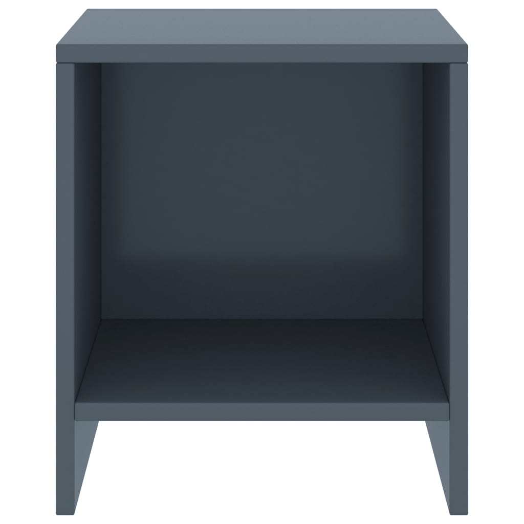 vidaXL Noptiere, 2 buc., gri deschis, 35 x 30 x 40 cm, lemn masiv pin vidaXL Noptiere, 2 buc., gri deschis, 35 x 30 x 40 cm, lemn masiv pin