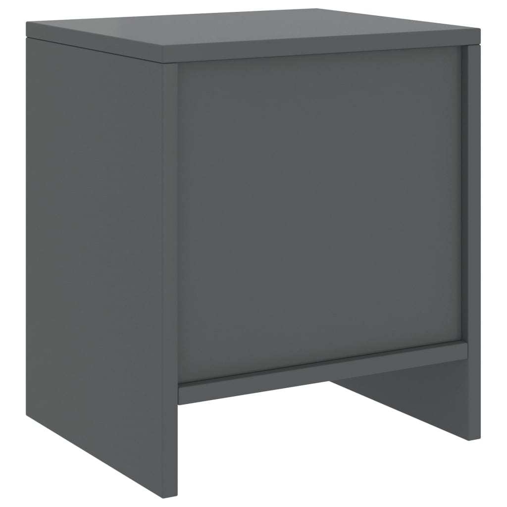 vidaXL Noptiere, 2 buc., gri închis, 35 x 30 x 40 cm, lemn masiv pin vidaXL Noptiere, 2 buc., gri închis, 35 x 30 x 40 cm, lemn masiv pin