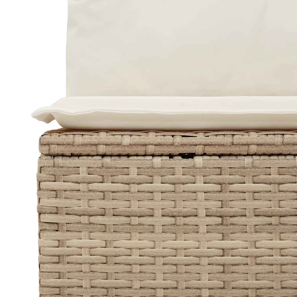vidaXL Set canapele de grădină cu perne, 6 piese, bej, poliratan