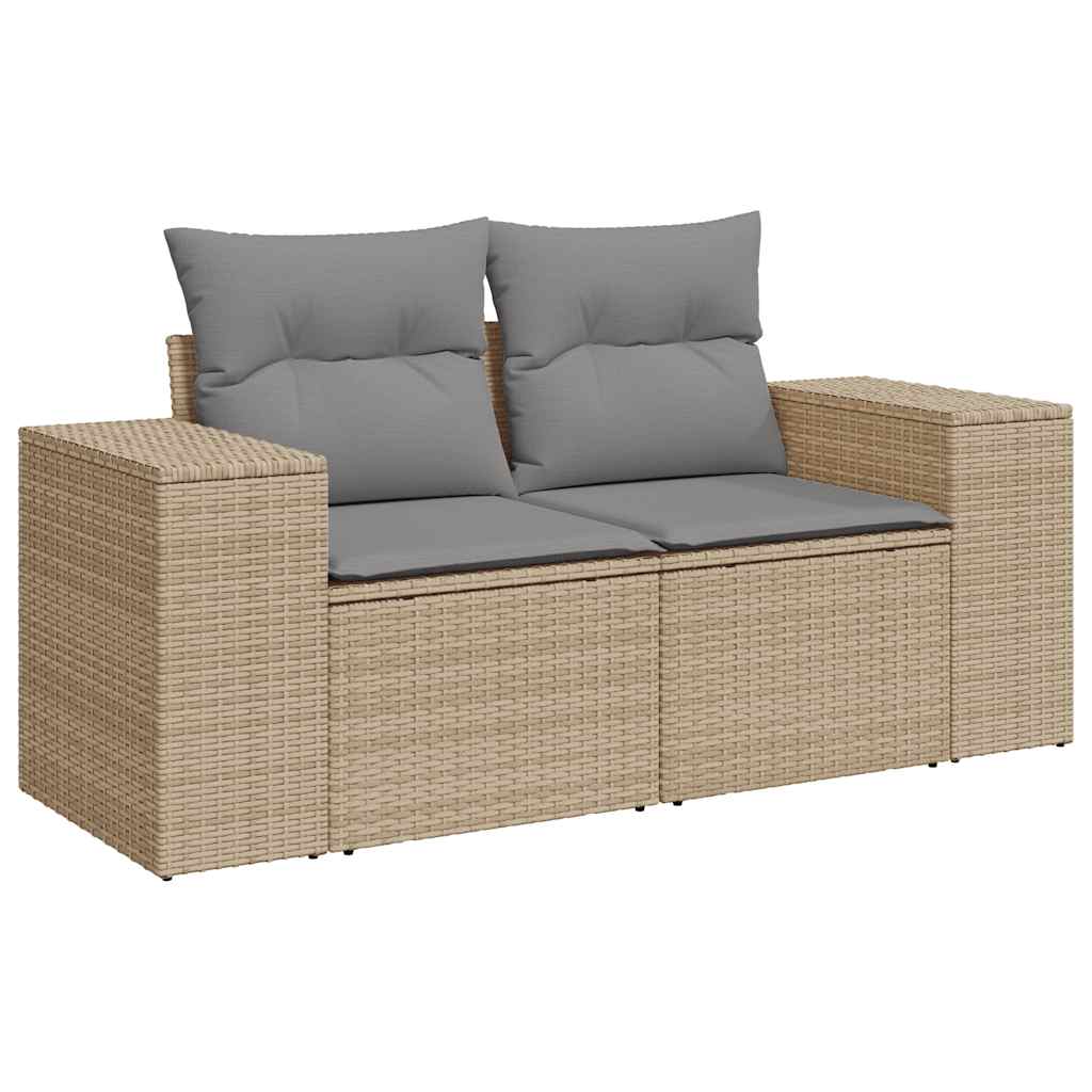 vidaXL Set canapele de grădină cu perne, 6 piese, bej, poliratan vidaXL Set canapele de grădină cu perne, 6 piese, bej, poliratan