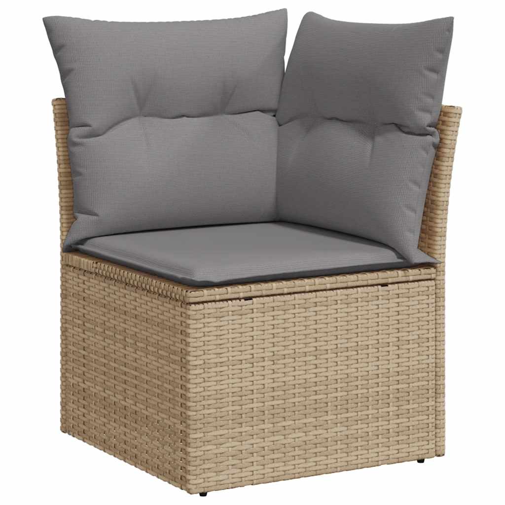 vidaXL Set canapele de grădină cu perne, 6 piese, bej, poliratan vidaXL Set canapele de grădină cu perne, 6 piese, bej, poliratan