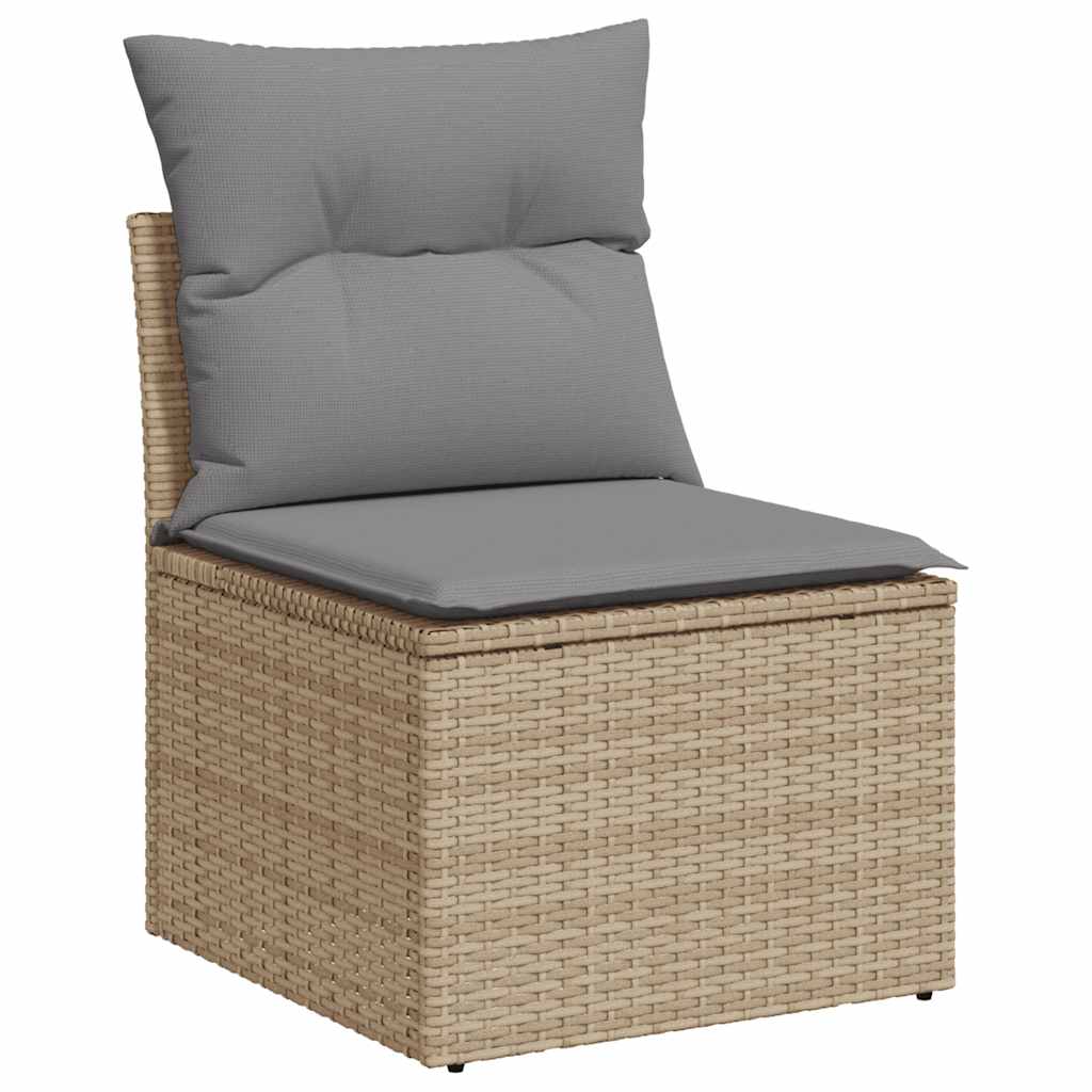 vidaXL Set canapele de grădină cu perne, 6 piese, bej, poliratan vidaXL Set canapele de grădină cu perne, 6 piese, bej, poliratan