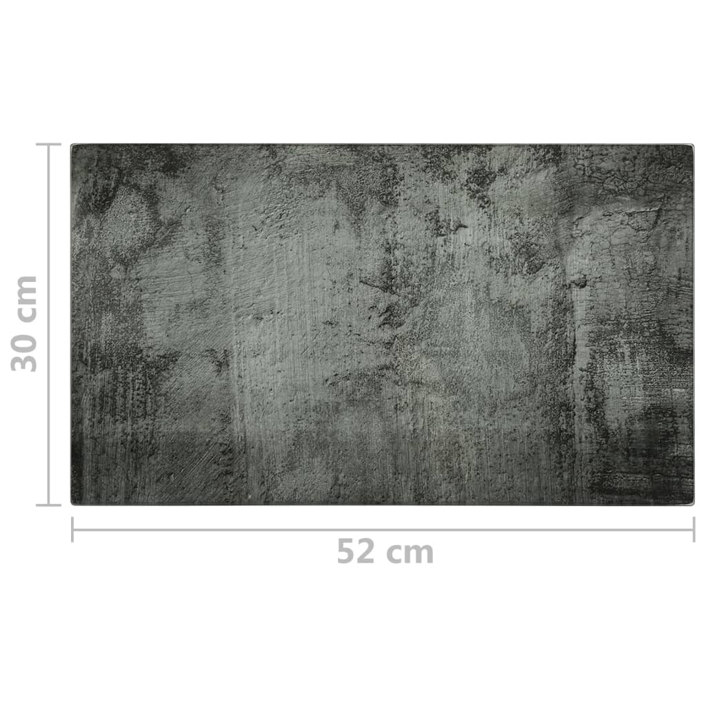 vidaXL Plăci de tocat, 2 buc., sticlă securizată, model de beton vidaXL Plăci de tocat, 2 buc., sticlă securizată, model de beton