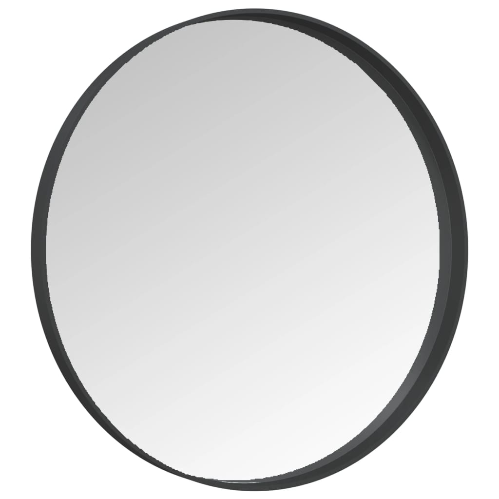 vidaXL Oglindă de perete, negru, 50 cm vidaXL Oglindă de perete, negru, 50 cm