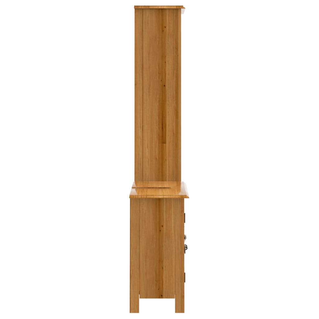 vidaXL Set mobilier de baie, 2 piese, lemn masiv de pin vidaXL Set mobilier de baie, 2 piese, lemn masiv de pin