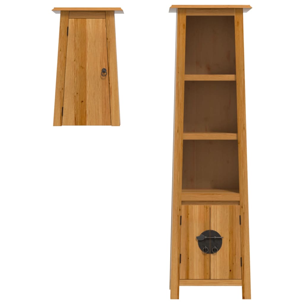 vidaXL Set mobilier de baie, 2 piese, lemn masiv de pin