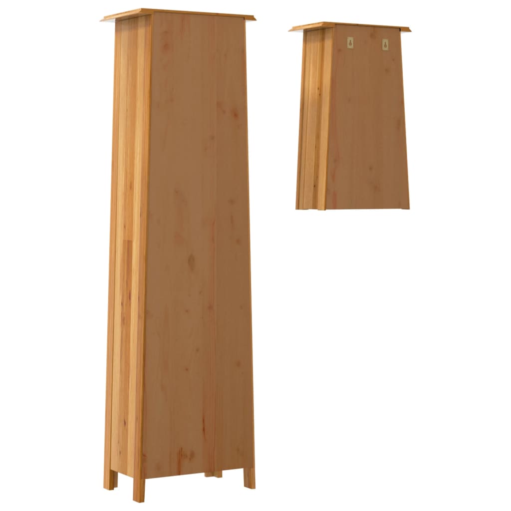 vidaXL Set mobilier de baie, 2 piese, lemn masiv de pin