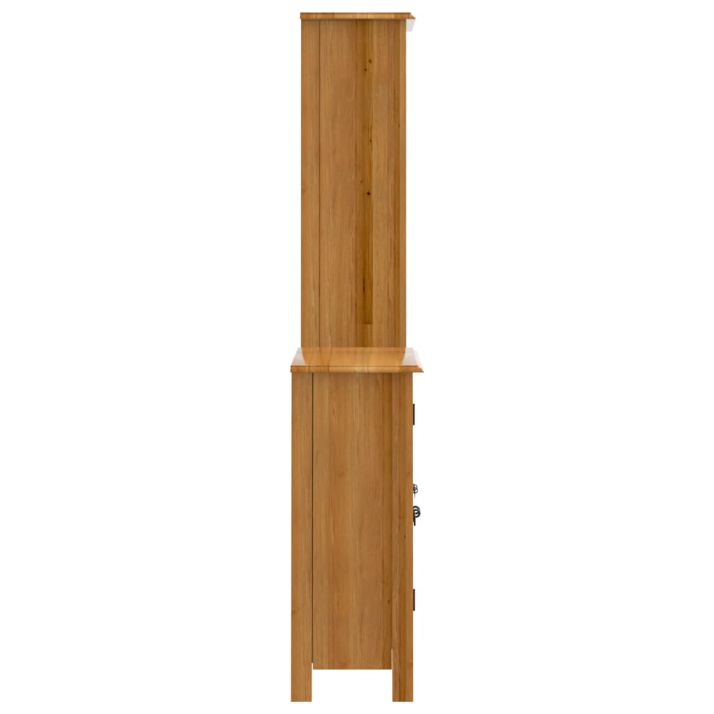 vidaXL Set mobilier de baie, 2 piese, lemn masiv de pin vidaXL Set mobilier de baie, 2 piese, lemn masiv de pin
