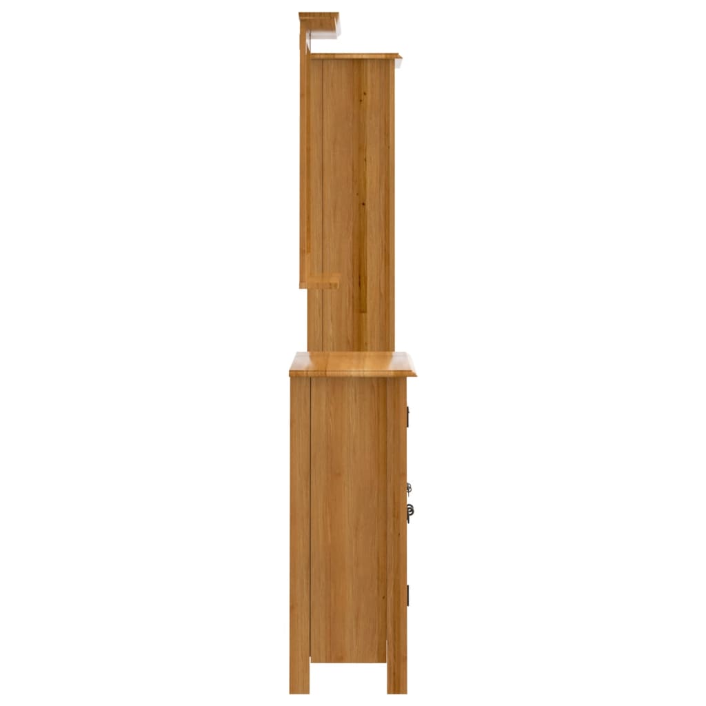 vidaXL Set mobilier de baie, 4 piese, lemn masiv de pin