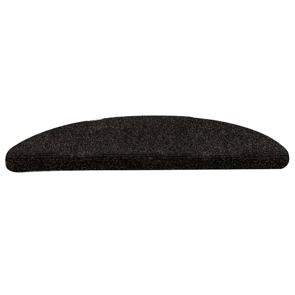 vidaXL Covorașe pentru scări autoadezive, 15 buc., 56x17x3 cm, maro închis, semirotunde vidaXL Covorașe pentru scări autoadezive, 15 buc., 56x17x3 cm, maro închis, semirotunde