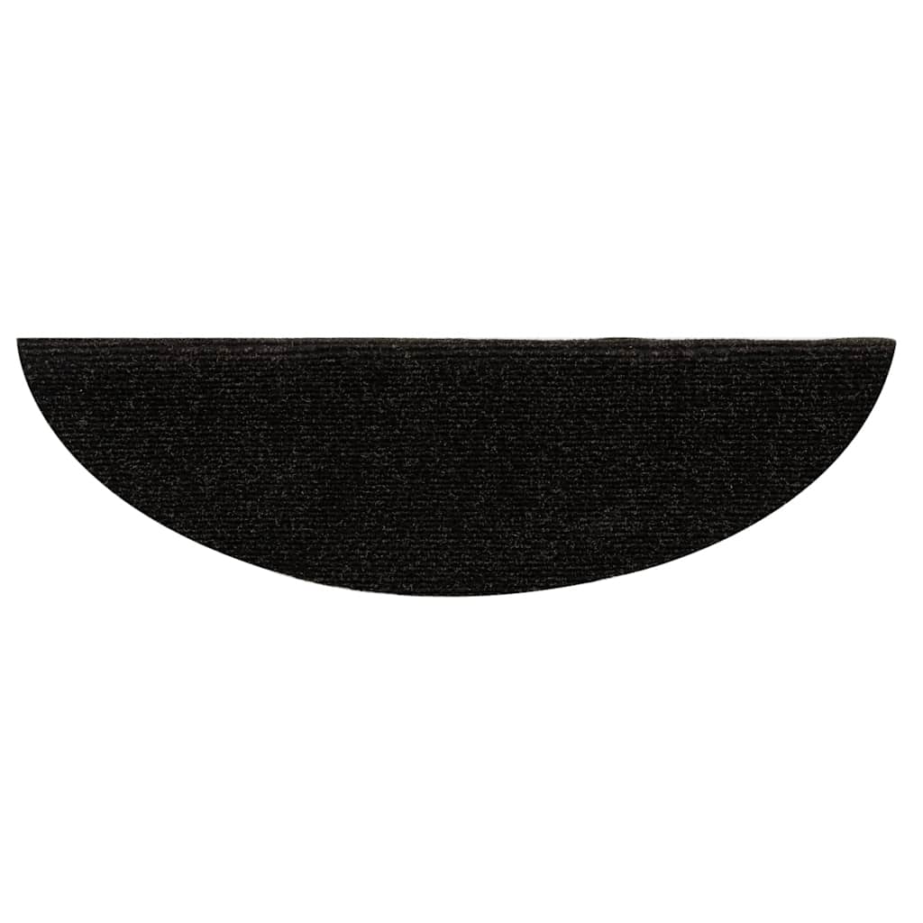 vidaXL Covorașe pentru scări autoadezive, 15 buc., 65x21x4 cm, maro închis, semirotunde, mari vidaXL Covorașe pentru scări autoadezive, 15 buc., 65x21x4 cm, maro închis, semirotunde, mari