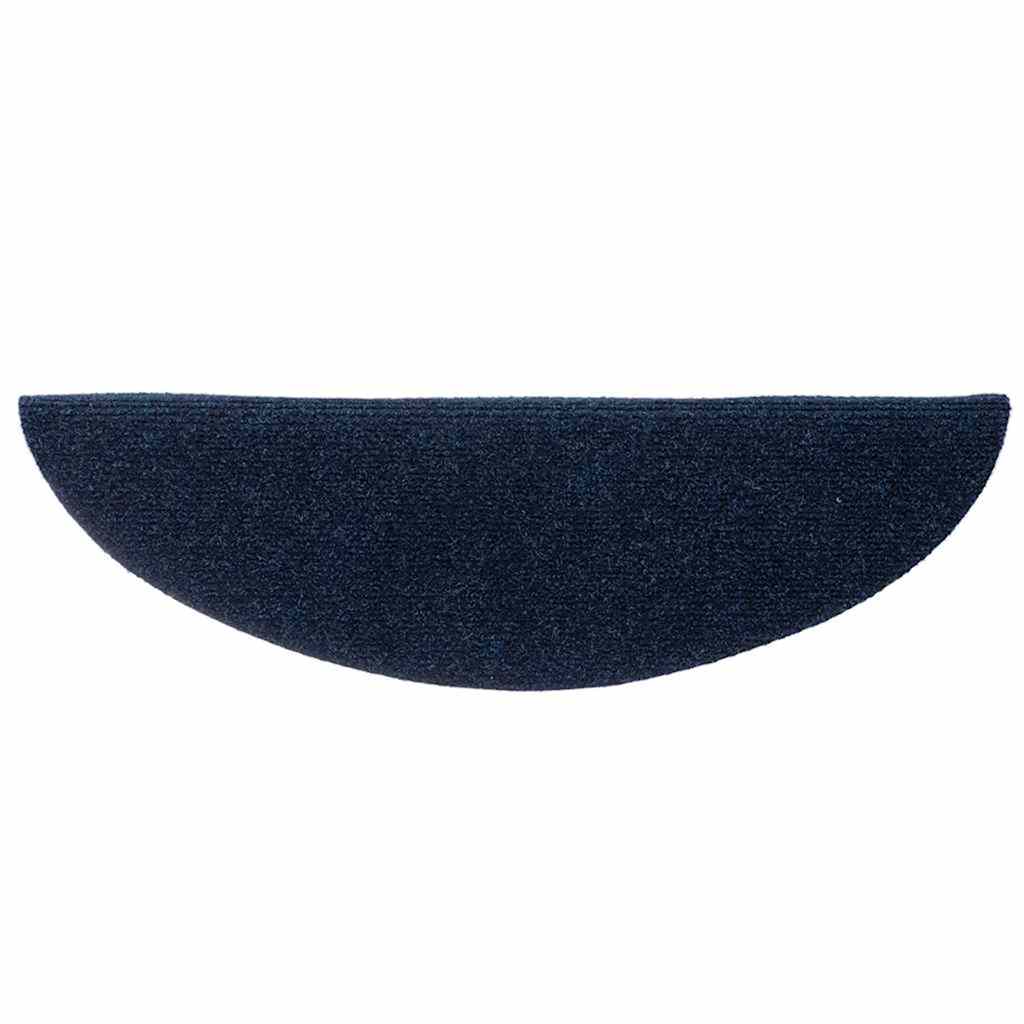 vidaXL Covorașe autoadezive pentru scări, 15 buc., 56x17x3 cm, semirotunde, bleumarin vidaXL Covorașe autoadezive pentru scări, 15 buc., 56x17x3 cm, semirotunde, bleumarin