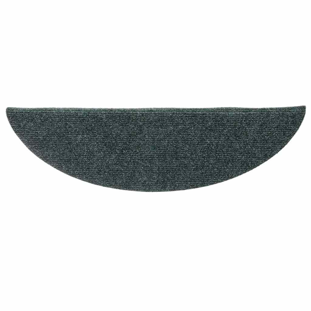 vidaXL Covorașe autoadezive pentru scări, 15 buc., 65x21x4 cm, verde, semirotunde, mari vidaXL Covorașe autoadezive pentru scări, 15 buc., 65x21x4 cm, verde, semirotunde, mari