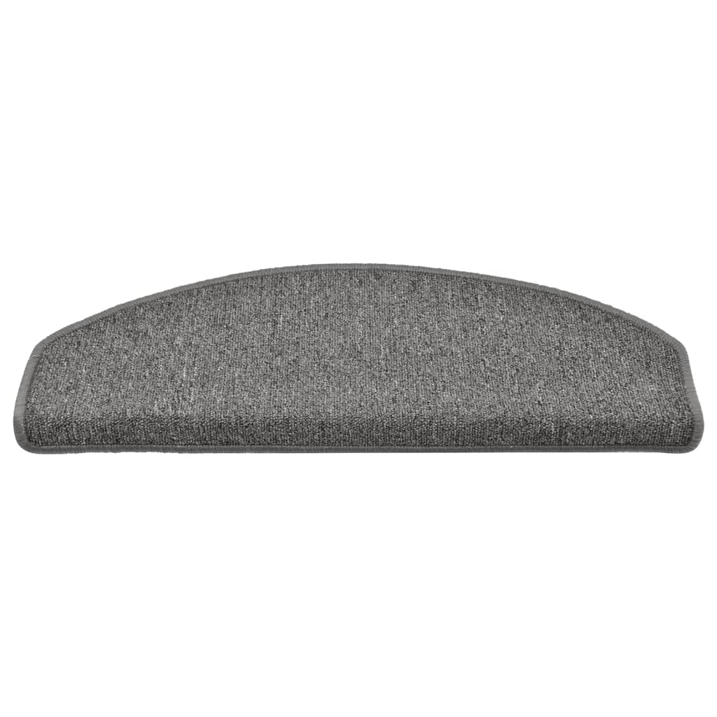 vidaXL Covorașe pentru scări, 15 buc., 65x24x4 cm, gri închis, semirotunde, mari vidaXL Covorașe pentru scări, 15 buc., 65x24x4 cm, gri închis, semirotunde, mari