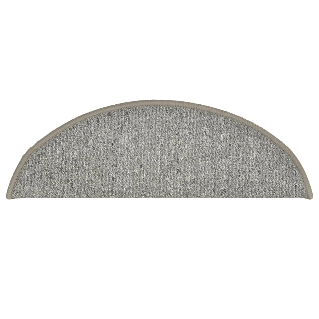 vidaXL Covorașe pentru scări, 15 buc., 56x17x3 cm, gri deschis, semirotunde vidaXL Covorașe pentru scări, 15 buc., 56x17x3 cm, gri deschis, semirotunde