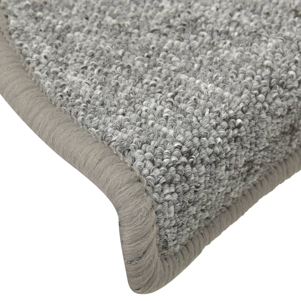 vidaXL Covorașe pentru scări, 15 buc., 56x17x3 cm, gri deschis, semirotunde vidaXL Covorașe pentru scări, 15 buc., 56x17x3 cm, gri deschis, semirotunde