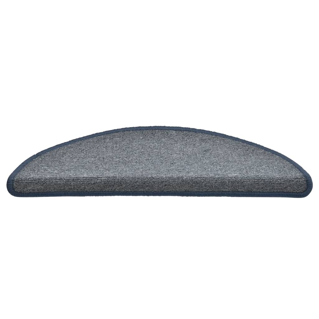 vidaXL Covorașe pentru scări, 15 buc., 56x17x3 cm, gri deschis și albastru, semirotunde vidaXL Covorașe pentru scări, 15 buc., 56x17x3 cm, gri deschis și albastru, semirotunde