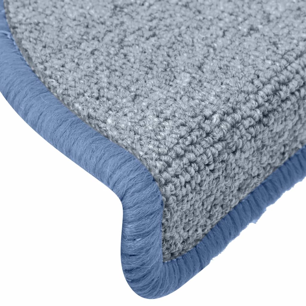 vidaXL Covorașe pentru scări, 15 buc., 65x24x4 cm, gri deschis și albastru, semirotunde, mari vidaXL Covorașe pentru scări, 15 buc., 65x24x4 cm, gri deschis și albastru, semirotunde, mari