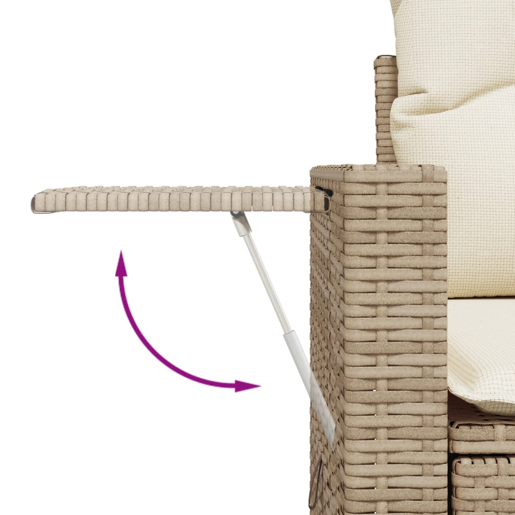 vidaXL Set canapele de grădină cu perne, 10 piese, bej, poliratan vidaXL Set canapele de grădină cu perne, 10 piese, bej, poliratan