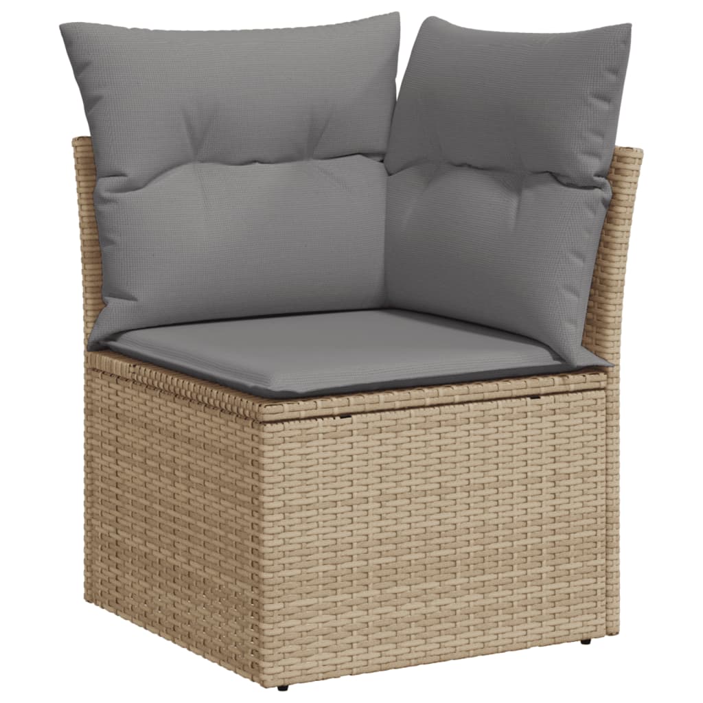 vidaXL Set canapele de grădină cu perne, 10 piese, bej, poliratan vidaXL Set canapele de grădină cu perne, 10 piese, bej, poliratan