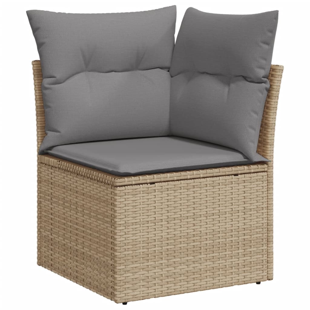 vidaXL Set canapele de grădină cu perne, 10 piese, bej, poliratan vidaXL Set canapele de grădină cu perne, 10 piese, bej, poliratan