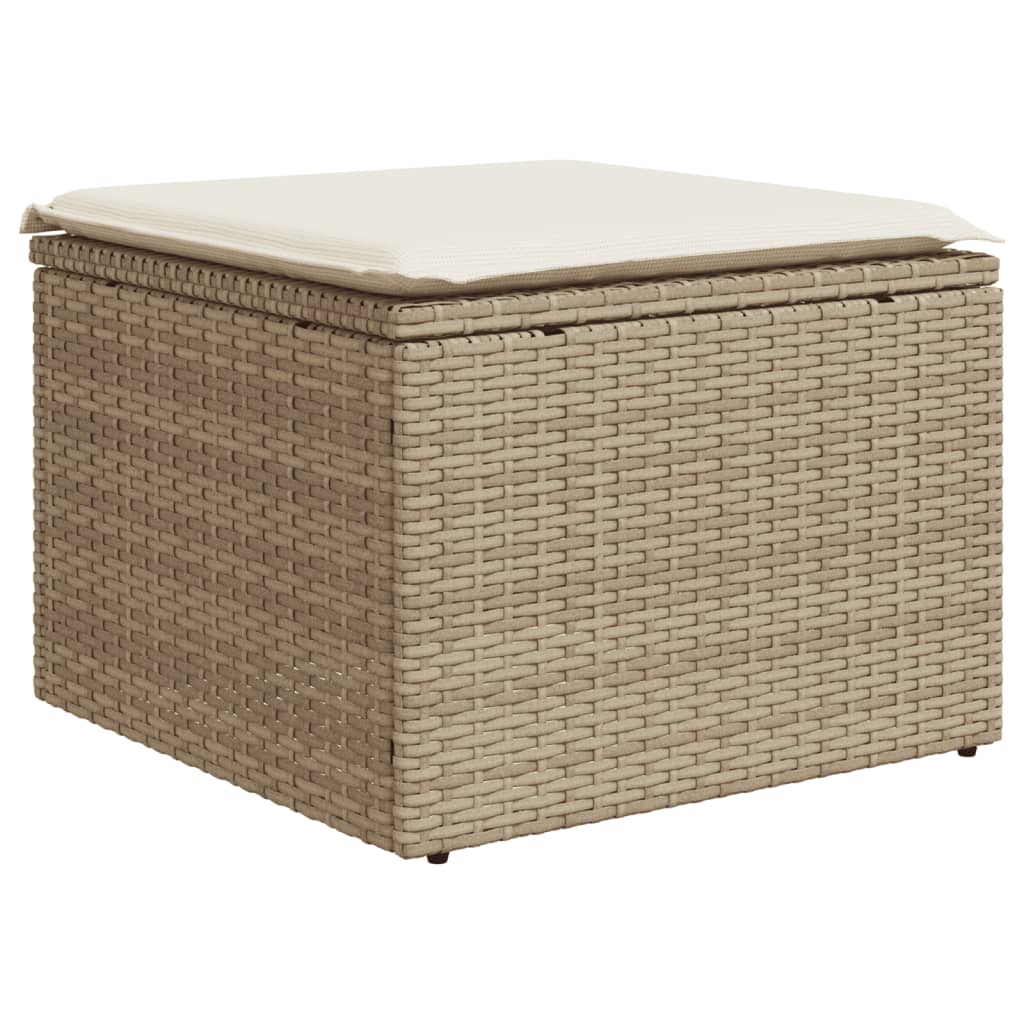 vidaXL Set canapele de grădină cu perne, 10 piese, bej, poliratan vidaXL Set canapele de grădină cu perne, 10 piese, bej, poliratan