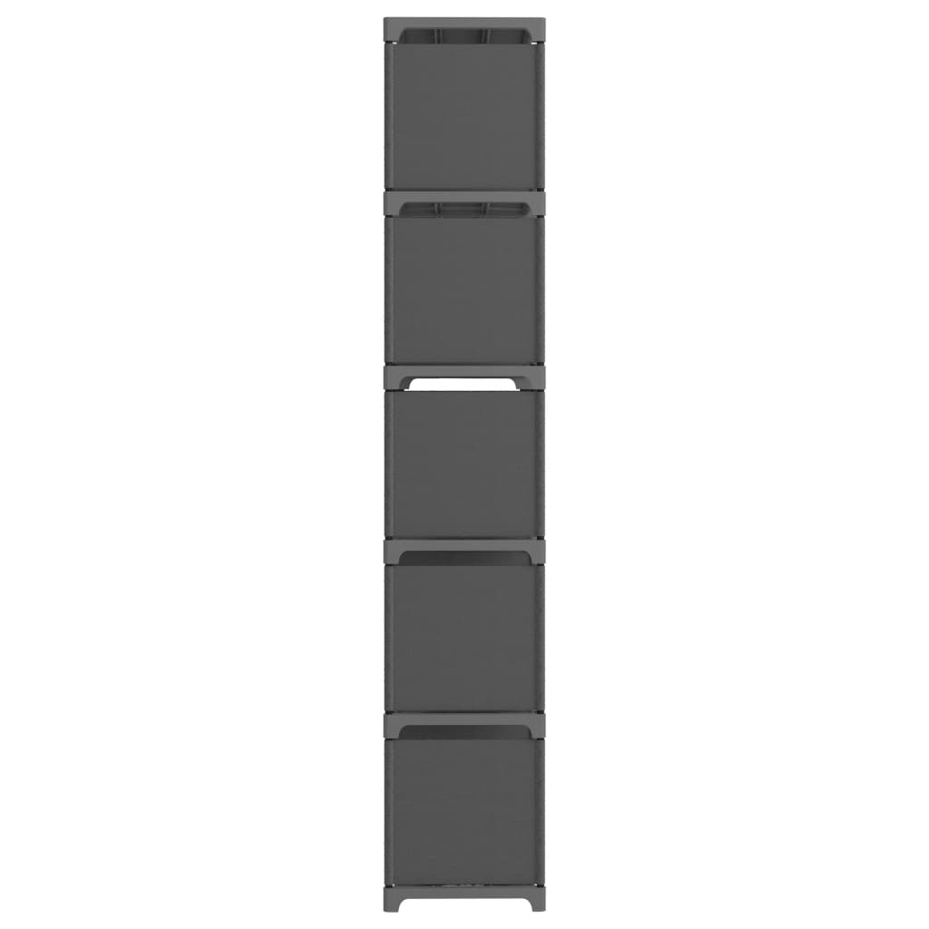vidaXL Raft expunere, 15 cuburi, gri, 103x30x175,5 cm, material textil vidaXL Raft expunere, 15 cuburi, gri, 103x30x175,5 cm, material textil